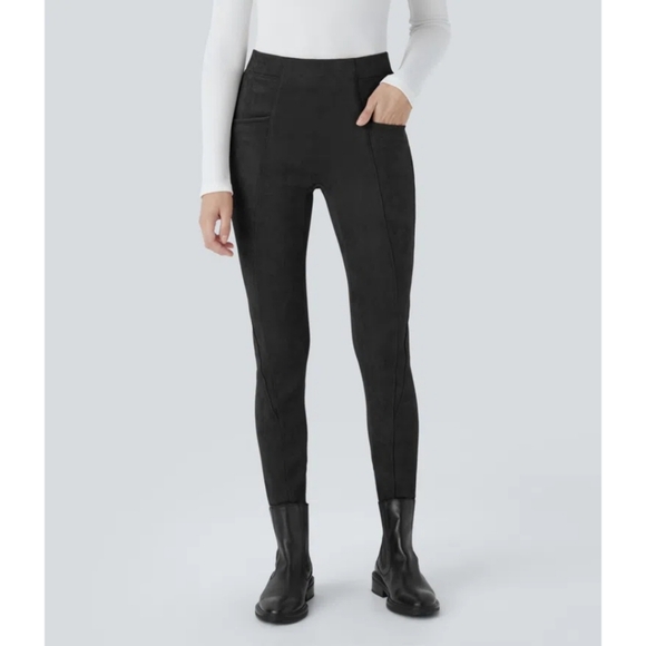 HALARA‎ Women's Suede Leggings - Picture 3 of 11